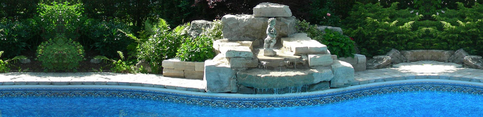 pool coping landscaping