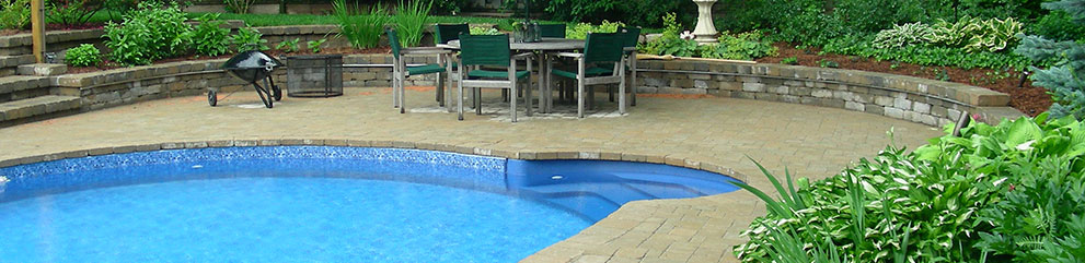 pool landscaping patio