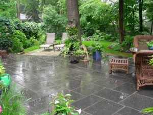Landscaping Interlocking patio, Garden