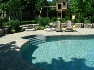 pool coping landscaping