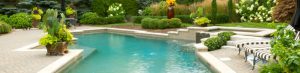 pool landscaping patio
